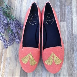 JACK ROGERS | Flats with Gold Embroidered Tassel